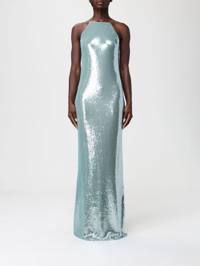 Patrizia Pepe Sequinned Spaghetti-strap Dress In Green