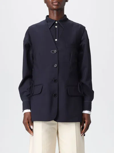 Marni Waistcoat  Woman Color Blue In Blue