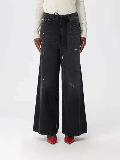 Mm6 Maison Margiela Jeans  Woman Color Black In Black