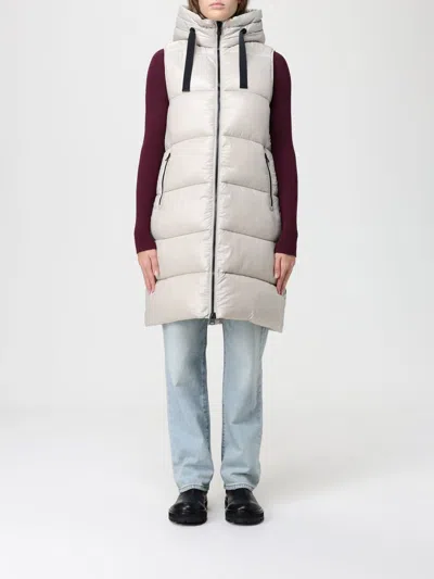 Save The Duck Waistcoat  Woman Color Beige In Gray