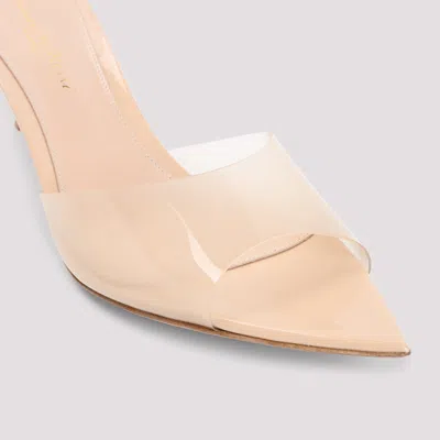 Gianvito Rossi Elle 55 Pointed Mules In Neutral