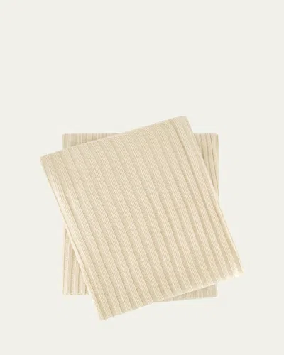 Sofia Cashmere Textured Cable Throw Blanket In Neutral