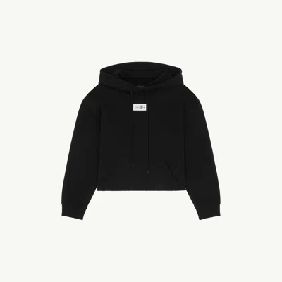 Mm6 Maison Margiela Mm6 By Maison Margiela Relaxed-fit Cotton Hoodie With Adjustable Drawstring In Blue