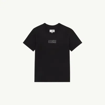 Mm6 Maison Margiela Mm6 By Maison Margiela "numeric" T-shirt Black In Black