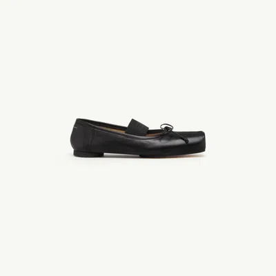 Mm6 Maison Margiela Ballet Flats Square Toe Bow Detail In Multi
