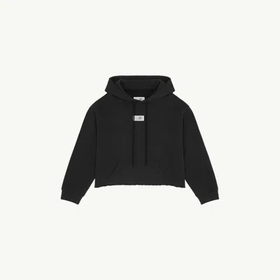 Mm6 Maison Margiela Mm6 By Maison Margiela Relaxed-fit Cotton Hoodie With Adjustable Drawstring In Blue