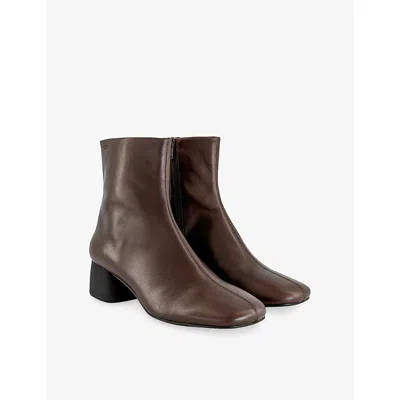 Vagabond Shoemakers Womens Livia Leather Ankle Boots Chocolate Leather Eur 37 / 4 Uk In Brown