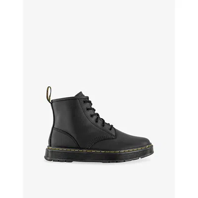 Dr. Martens Brookline Soft Leather Chukka Boots Black Lusso Eur 42 / 8 Uk In Black