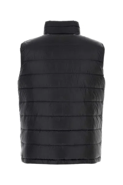 Herno Black Nylon Sleeveless Reversible Down Jacket In Black