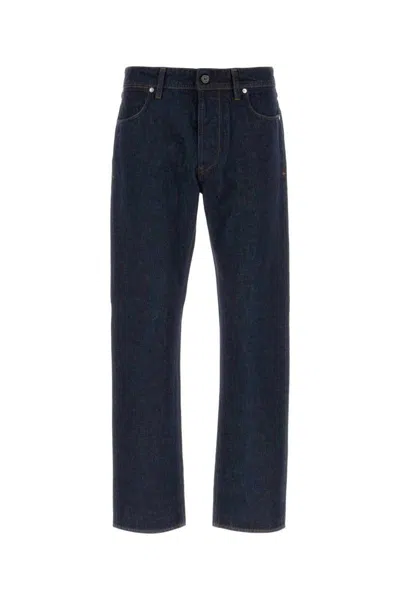 Stone Island Five-pocket Trousers With Belt Loops And Contrast Stitching In Black