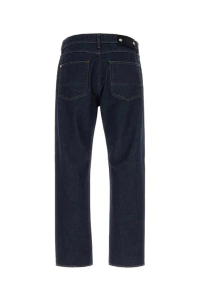 Stone Island Five-pocket Trousers With Belt Loops And Contrast Stitching In Black