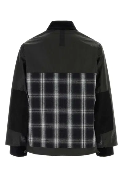 Junya Watanabe Black Canvas Jacket In Black