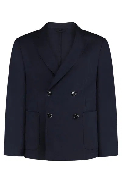 Hugo Boss Boss Virgin Wool Two-piece Suit In Blue