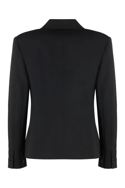 Pinko Woman Blazer Black Size 10 Polyester, Wool, Elastane In Black