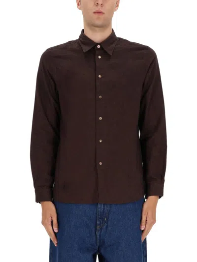 Ps By Paul Smith Regular Fit Shirt In Brown