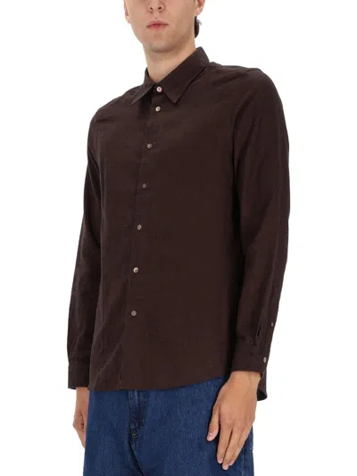 Ps By Paul Smith Regular Fit Shirt In Brown