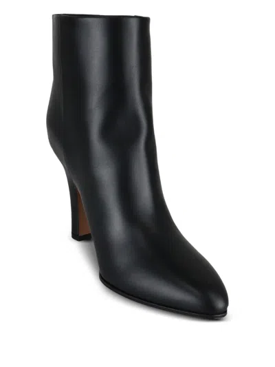 The Row 90mm Prudens Leather Boots In Black