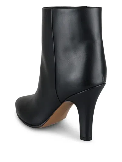 The Row 90mm Prudens Leather Boots In Black