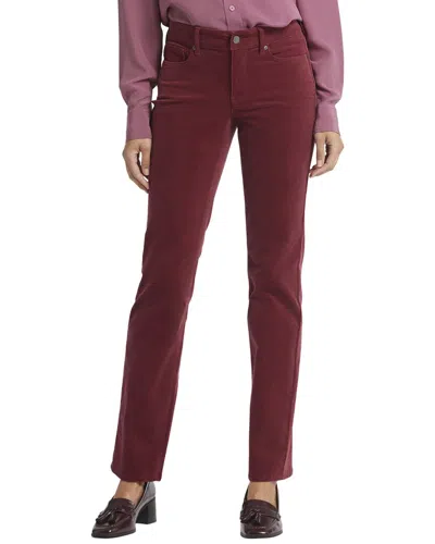 Nydj Petite Marilyn Straight Jeans In Burgundy