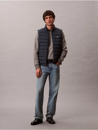 Calvin Klein Jeans Est.1978 Calvin Klein Men's Ripstop Packable Puffer Vest In Black