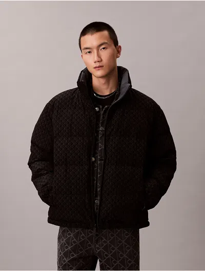 Calvin Klein Jeans Est.1978 Calvin Klein Men's Packable Ripstop Puffer Jacket In Black