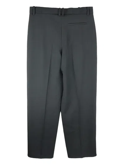 The Row Salinger Pleated Trousers In Gray
