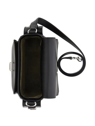 Hogan Rectangular Black Bag With Structured Silhouette In Black