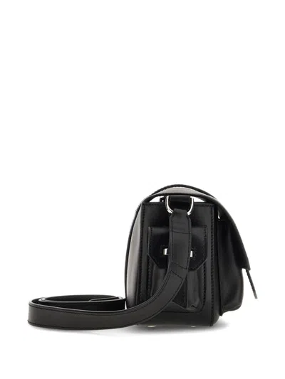 Hogan Rectangular Black Bag With Structured Silhouette In Black