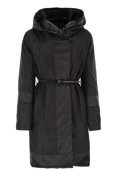 Max Mara The Cube Novef Down Jacket Wintercoat In Black