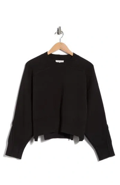 Rag & Bone Lysa Wool-blend Knit Sweater In Black