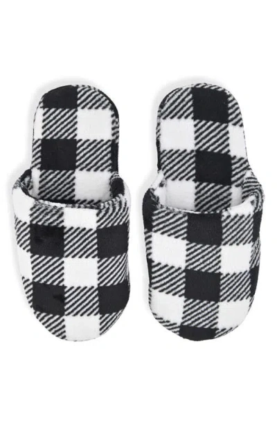 Sleep On It Kids' Fleece Robe & Slippers Set In Black