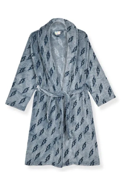 Sleep On It Kids' Fleece Robe & Slippers Set In Blue