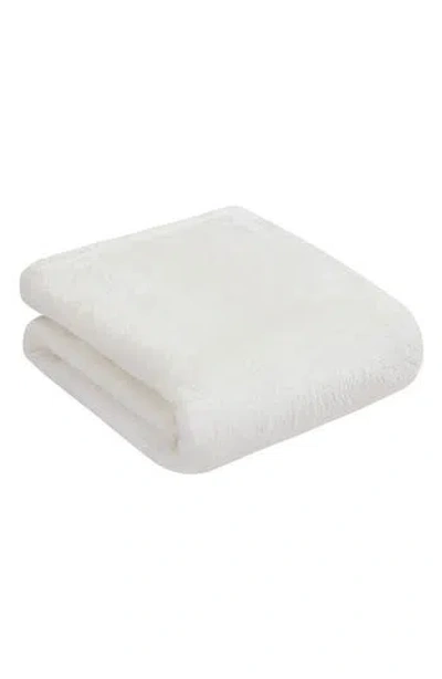 Bcbg Oversize High Pile Fleece Throw Blanket In White