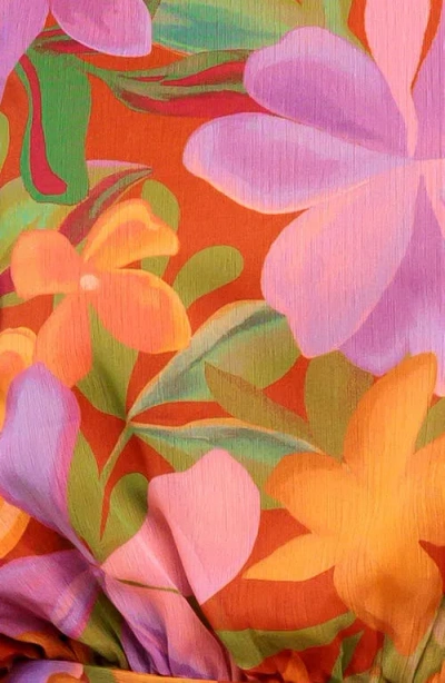 Flying Tomato Long Sleeve Minidress In Brown