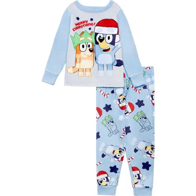 Ame Kids' Bluey Long Sleeve Pajamas In Blue