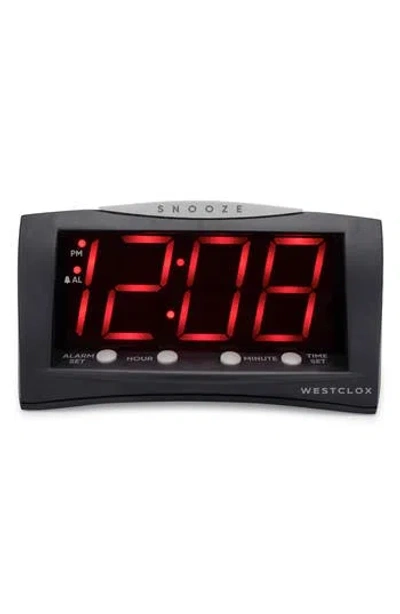 Westclox Triad Alarm Clock In Black