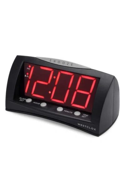 Westclox Triad Alarm Clock In Black