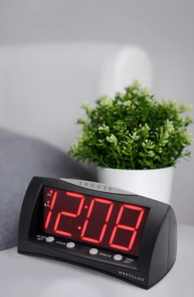 Westclox Triad Alarm Clock In Black