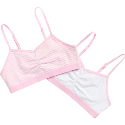 Ralph Lauren Kids' Assorted 2-pack Bralettes In Pink