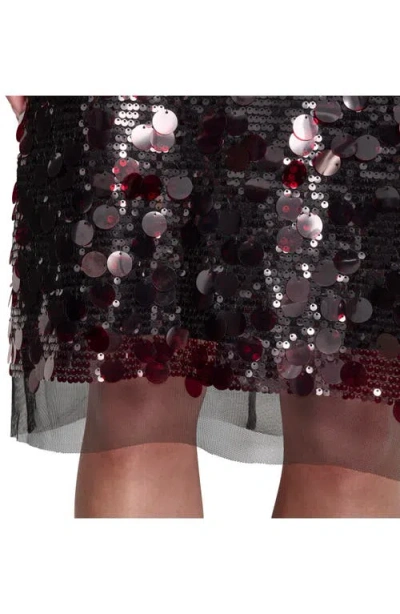 Dkny Pailettes Sequin Slipdress In Brown