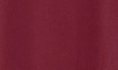 Vince Camuto Shawl Collar Long Sleeve Satin Dress In Burgundy