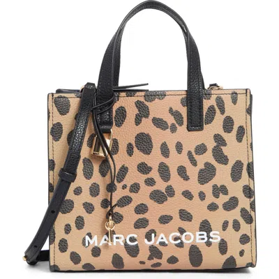 Marc Jacobs Mini Cheetah Bold Grind Leather Tote In Multi