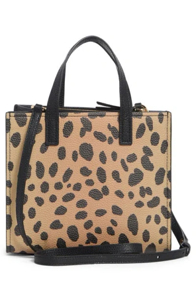Marc Jacobs Mini Cheetah Bold Grind Leather Tote In Multi
