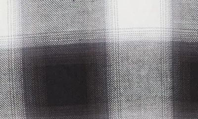 Sandro Grunge Checkered Cotton Overshirt In Black