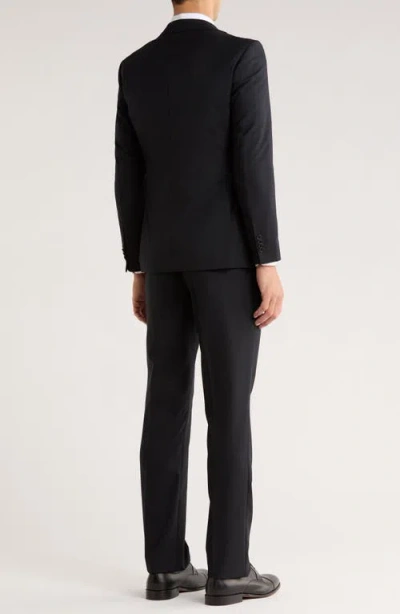 John Varvatos Star Usa Screen Weave Wool Blend Suit In Black