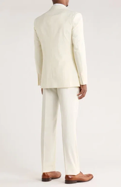 Zegarie White Solid 3-piece Suit In White