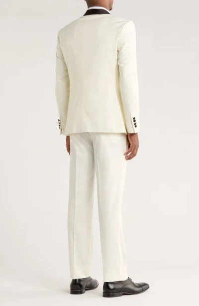 Zegarie Ivory Shawl Collar 3-piece Tuxedo In Multi