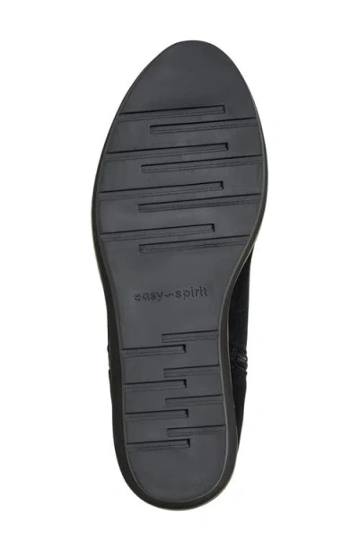 Easy Spirit Jayda Womens Suede Almond Toe Booties In Black