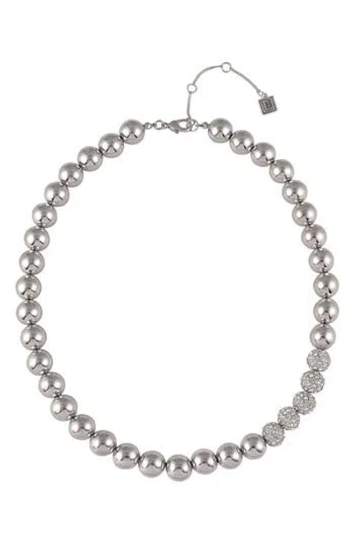 Laundry By Shelli Segal Beaded Necklace In Metallic