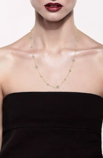 Jardin Two-tone Filigree Station Chain Necklace In Gold